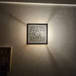 Moroccan brass wall sconce, brass wall lamp in square shaphe - Image 4