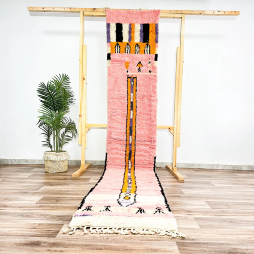 Wool Runner Rug Pïnk