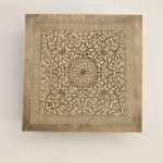 Moroccan brass wall sconce, brass wall lamp in square shaphe - Image 2