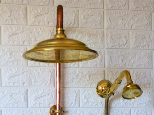 Brass Shower Head And handheld Set - Image 5