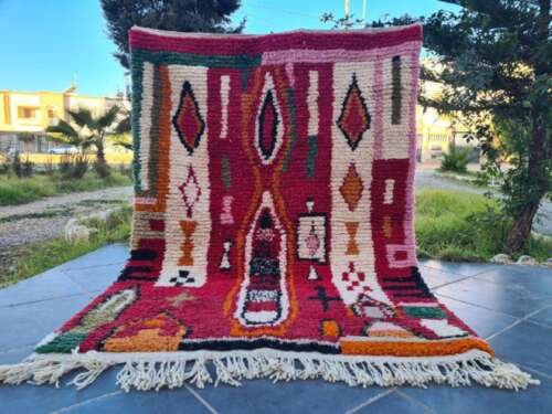 Custom Moroccan Red Rug